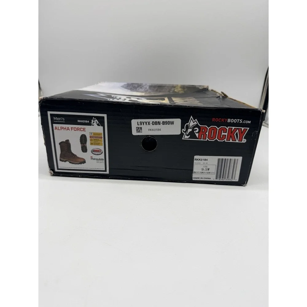ROCKY ALPHAFORCE COMPOSITE TOE WATERPROOF 600G INSULATED WORK BOOTS RKK0184 9.5